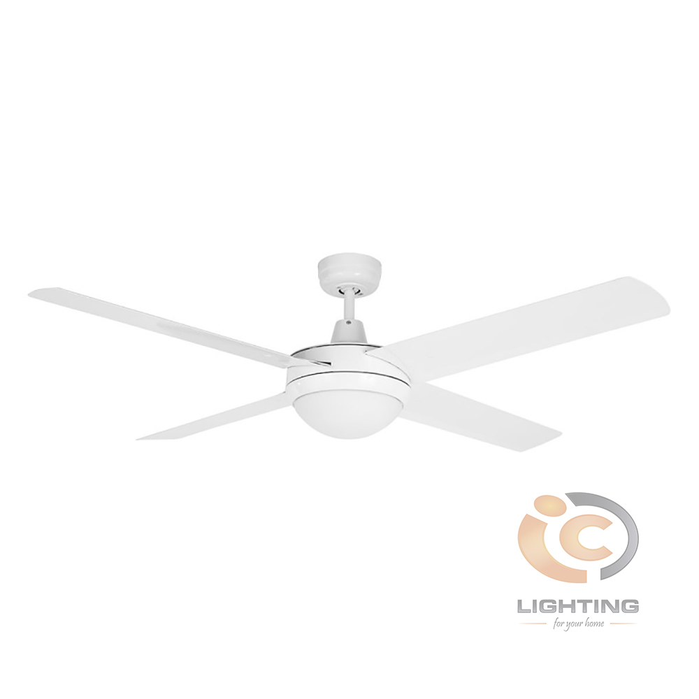 Brilliant Lighting Tempest 52 Aluminium Ceiling Fan With B22 Light Kit