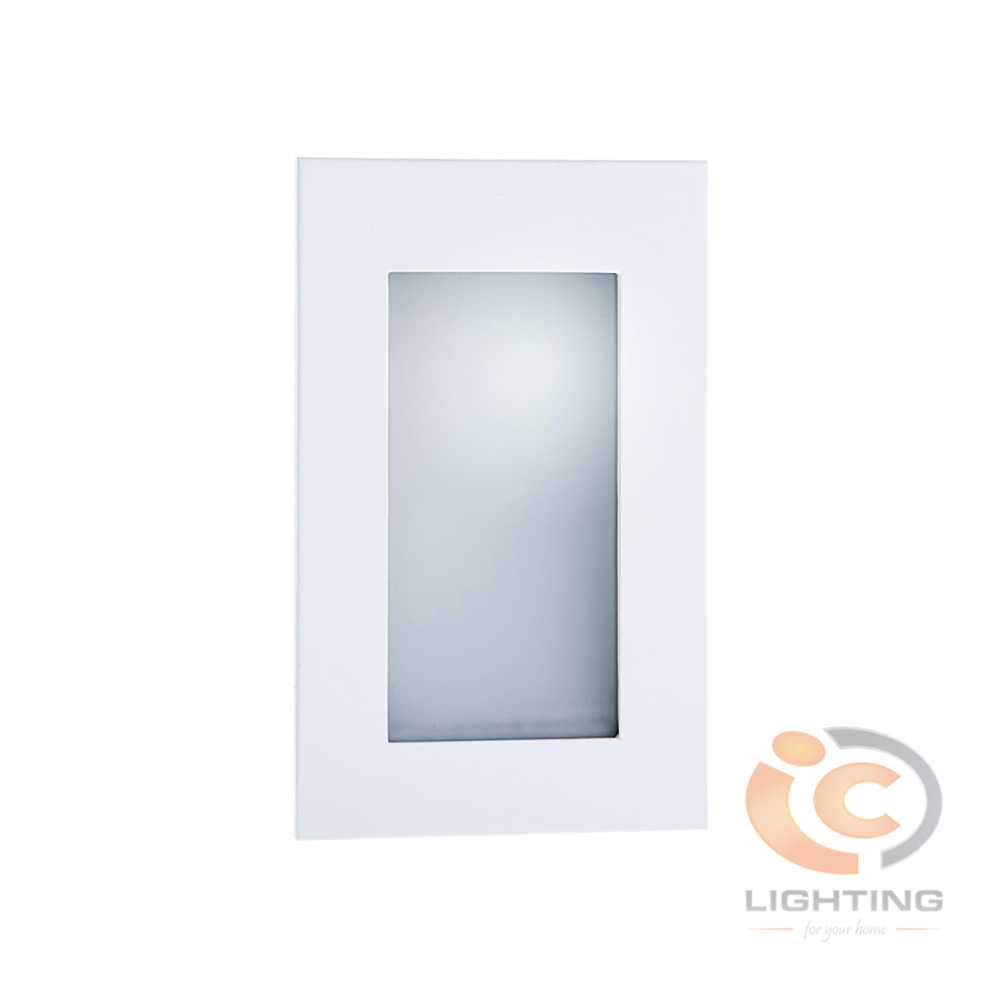 Atom Lighting 3W LED Recessed Rectangular Stair/Wall Light