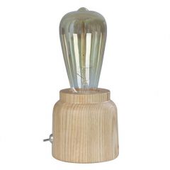 CLA Lighting Tesla 2 Blonde Wood Table Lamp