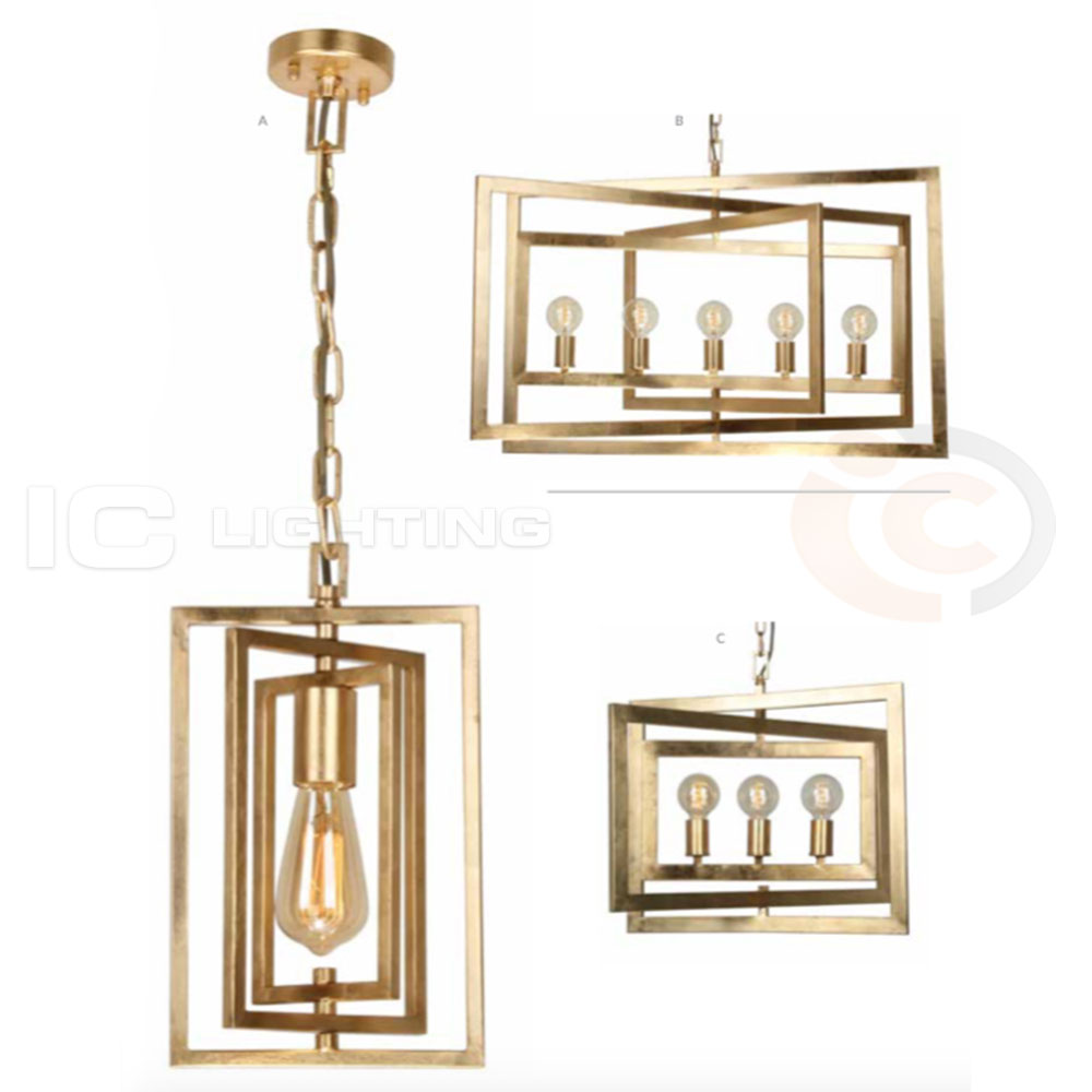 MDA Lighting Newyork 3 Light Contemporary Pendant Light IC Lighting