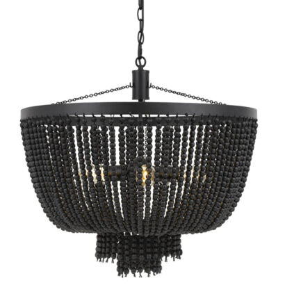 MDA Lighting Maddisson Classical Black Beaded Pendant