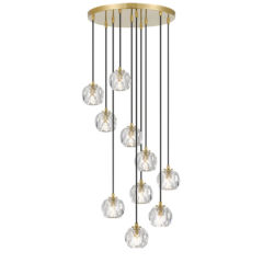 Telbix Zaha 10 Light Crystal Pendant