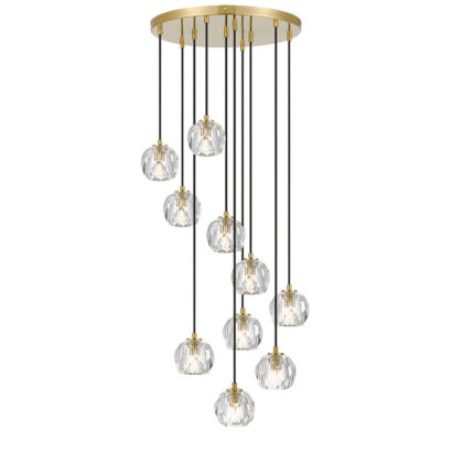 Telbix Zaha 10 Light Crystal Pendant